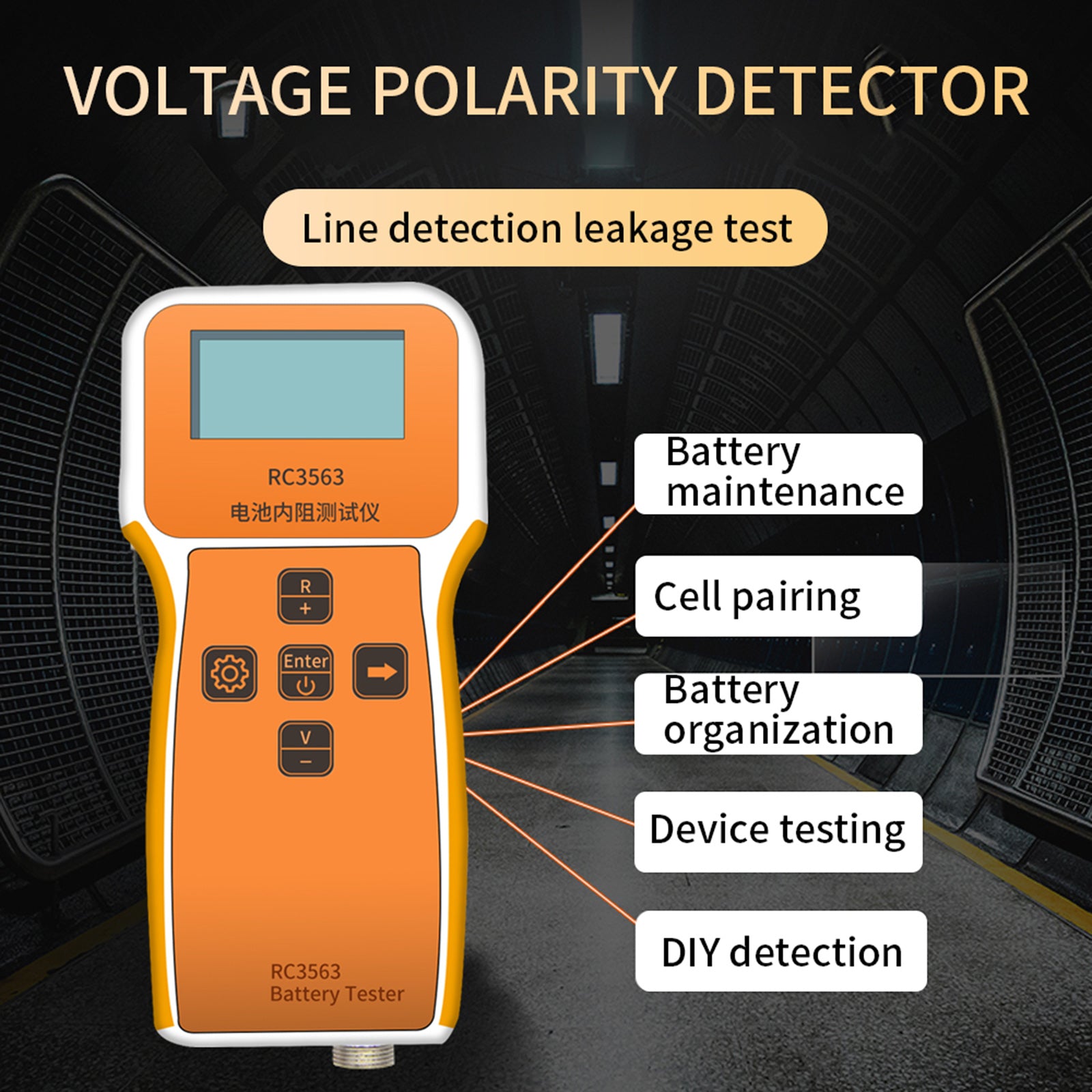RC3563 Battery Voltage Meter Internal Resistance Voltage Tester Detector, Type A