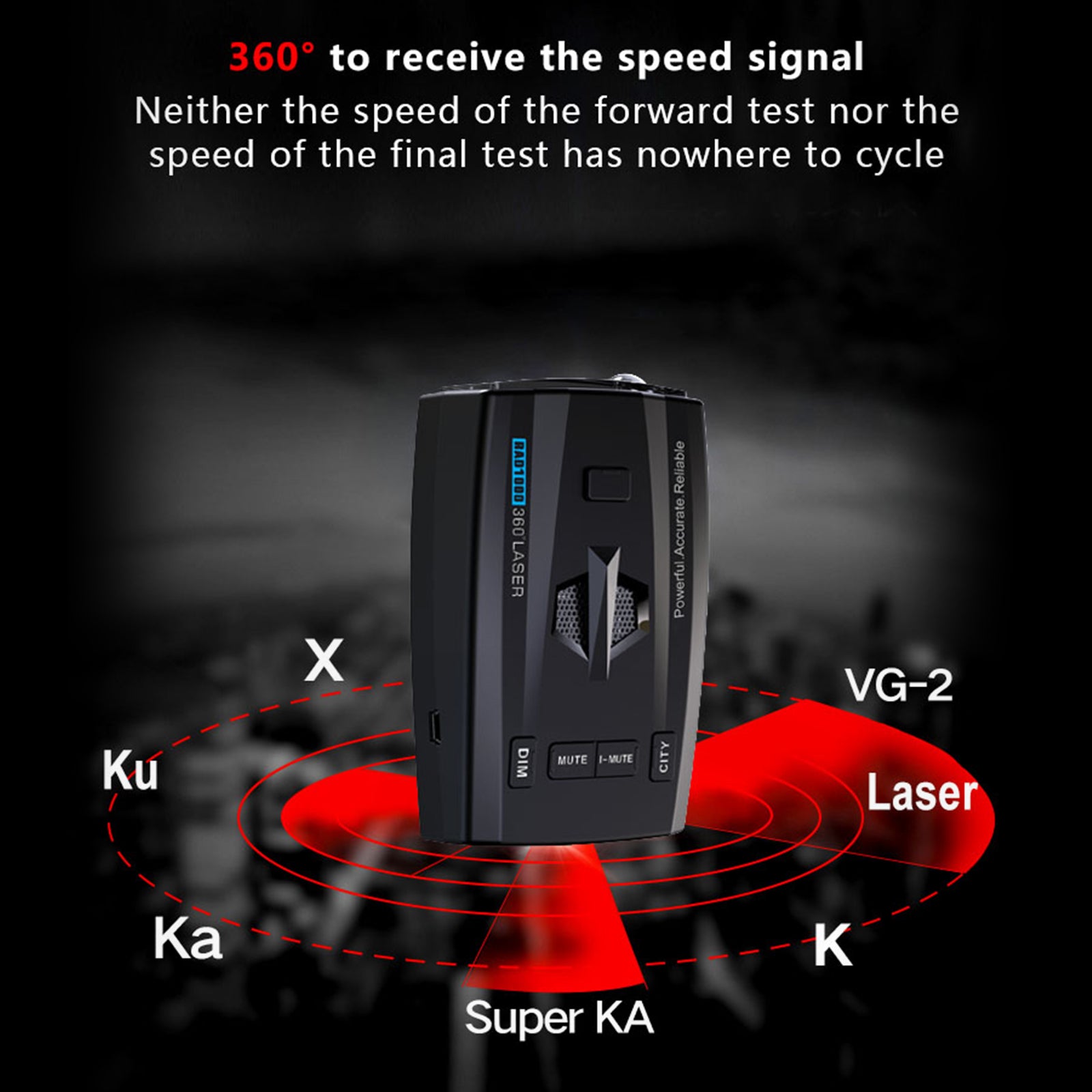 DriveAlert™ Car Radar & Laser Alert Detector