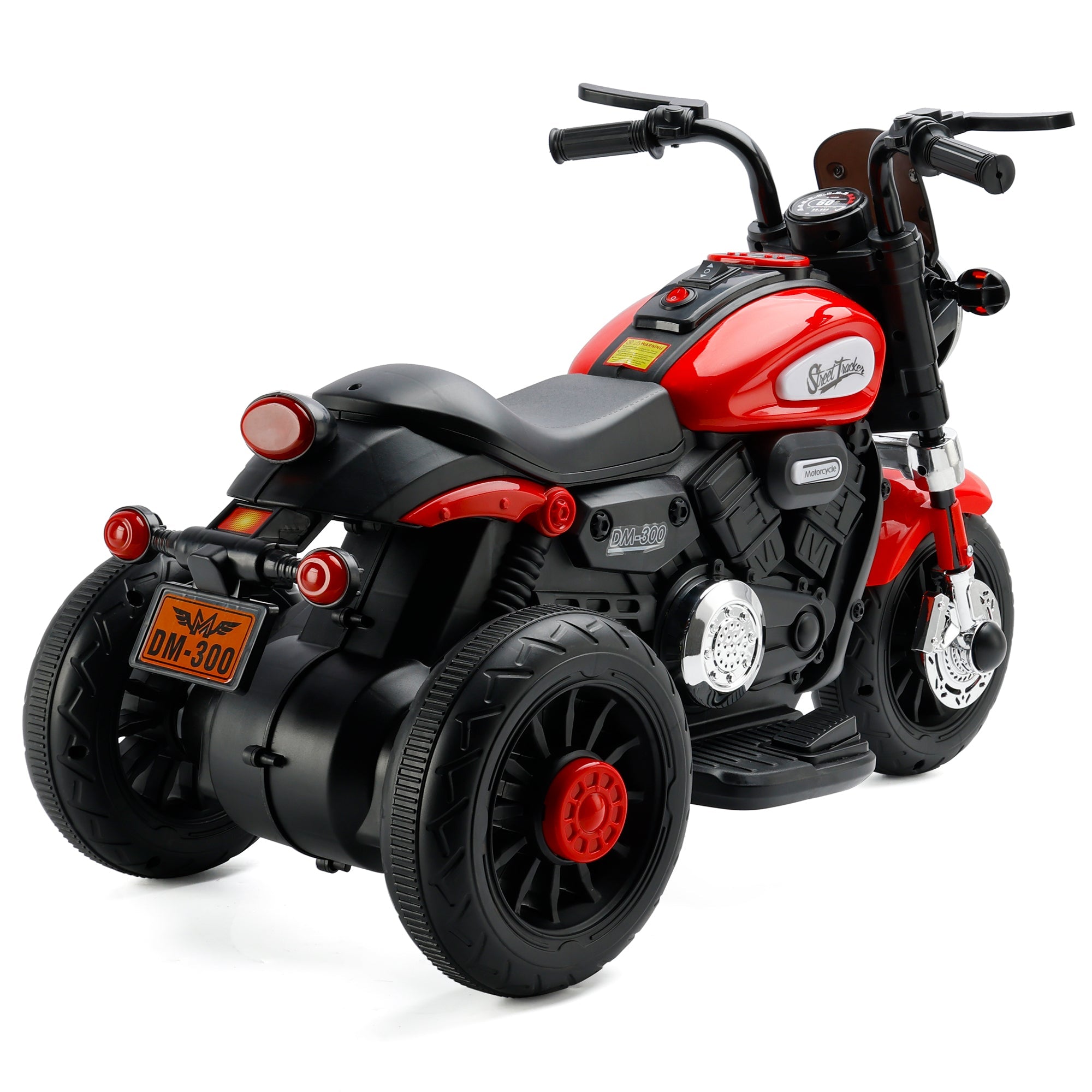 3-Wheel Kids Ride-On Motorcycle 6V (Red) | Dual Drive (Copy)