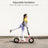 Pink 12 inch Stylish Kick Scooter for Teens and Adults