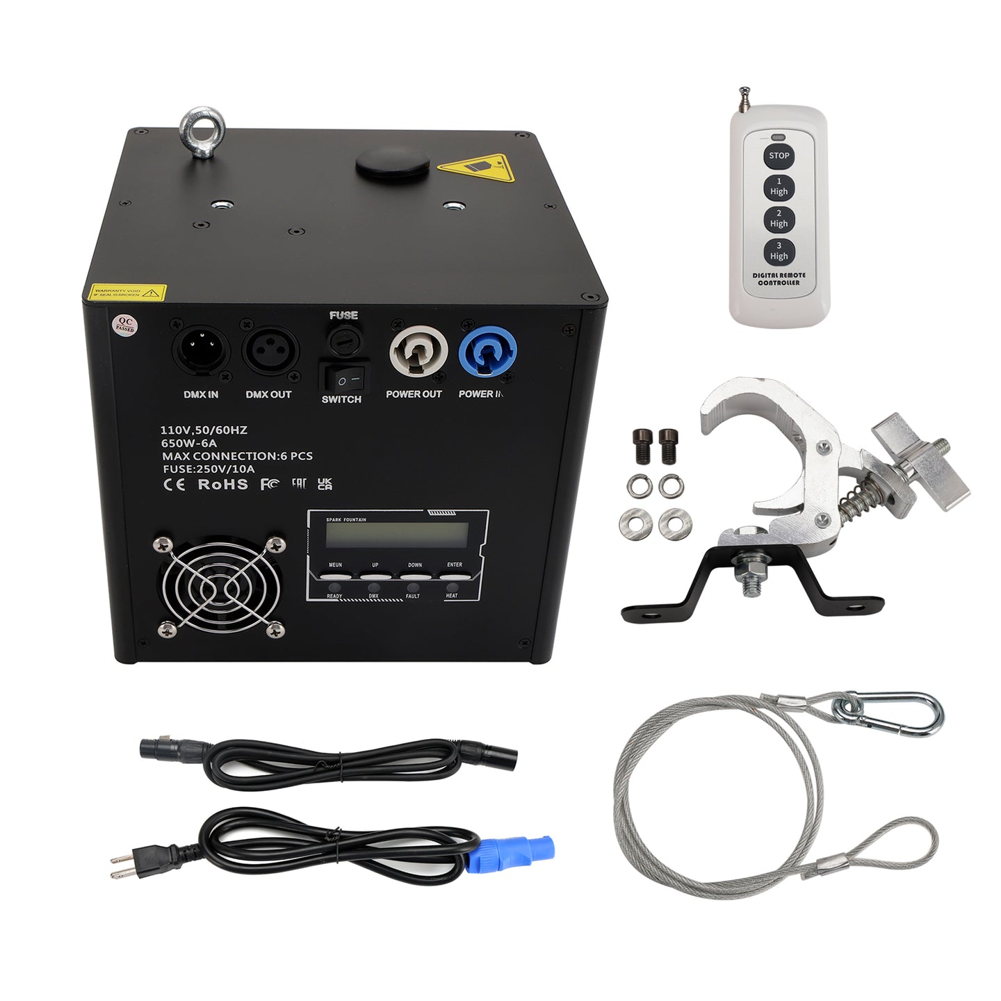 700W Cold Spark Firework Machine – DMX Stage Effect for Party, Wedding, Event Downward Spray