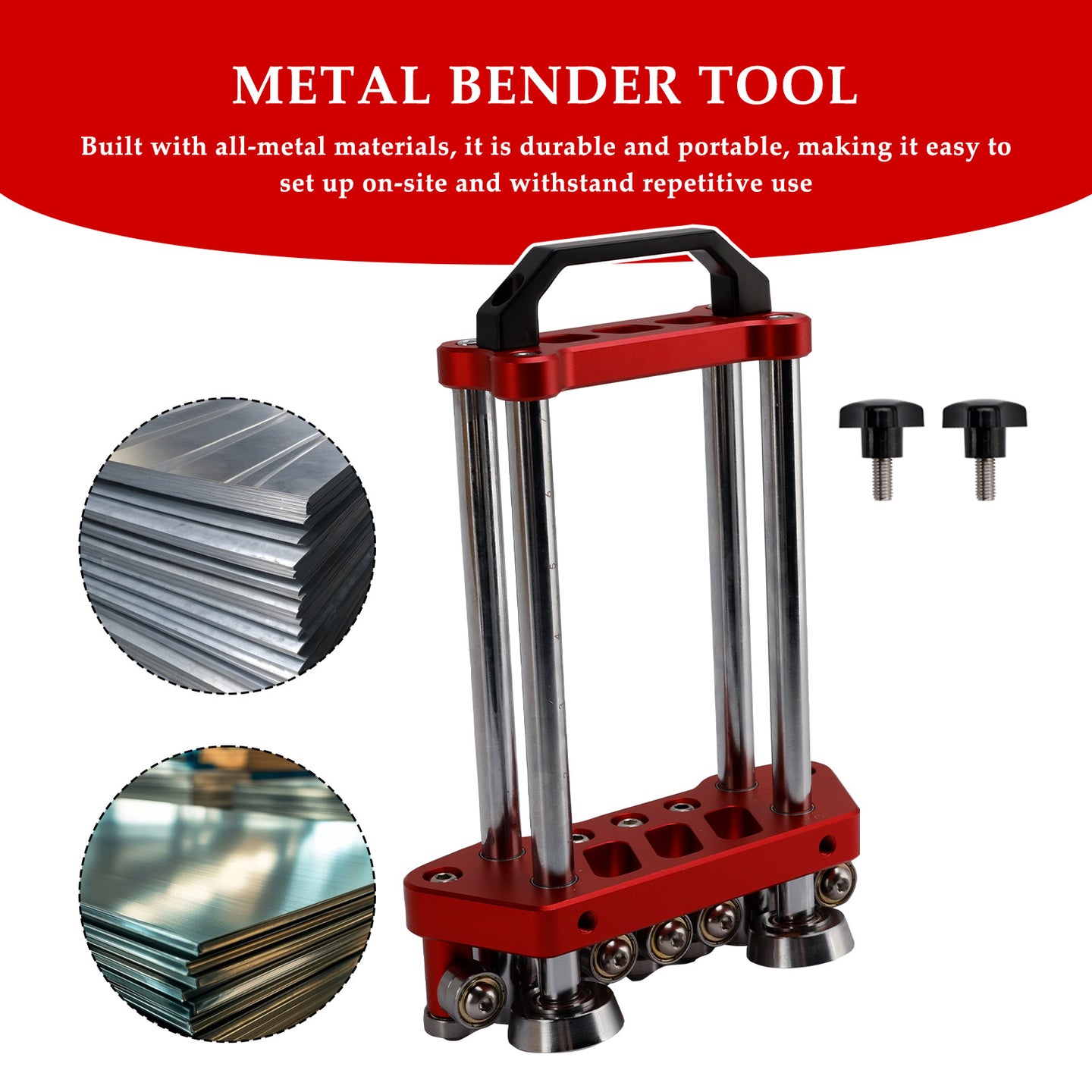 Metal Roofing Tool 0-90°Bending Sheet Metal Roller 2 Station Metal Bender