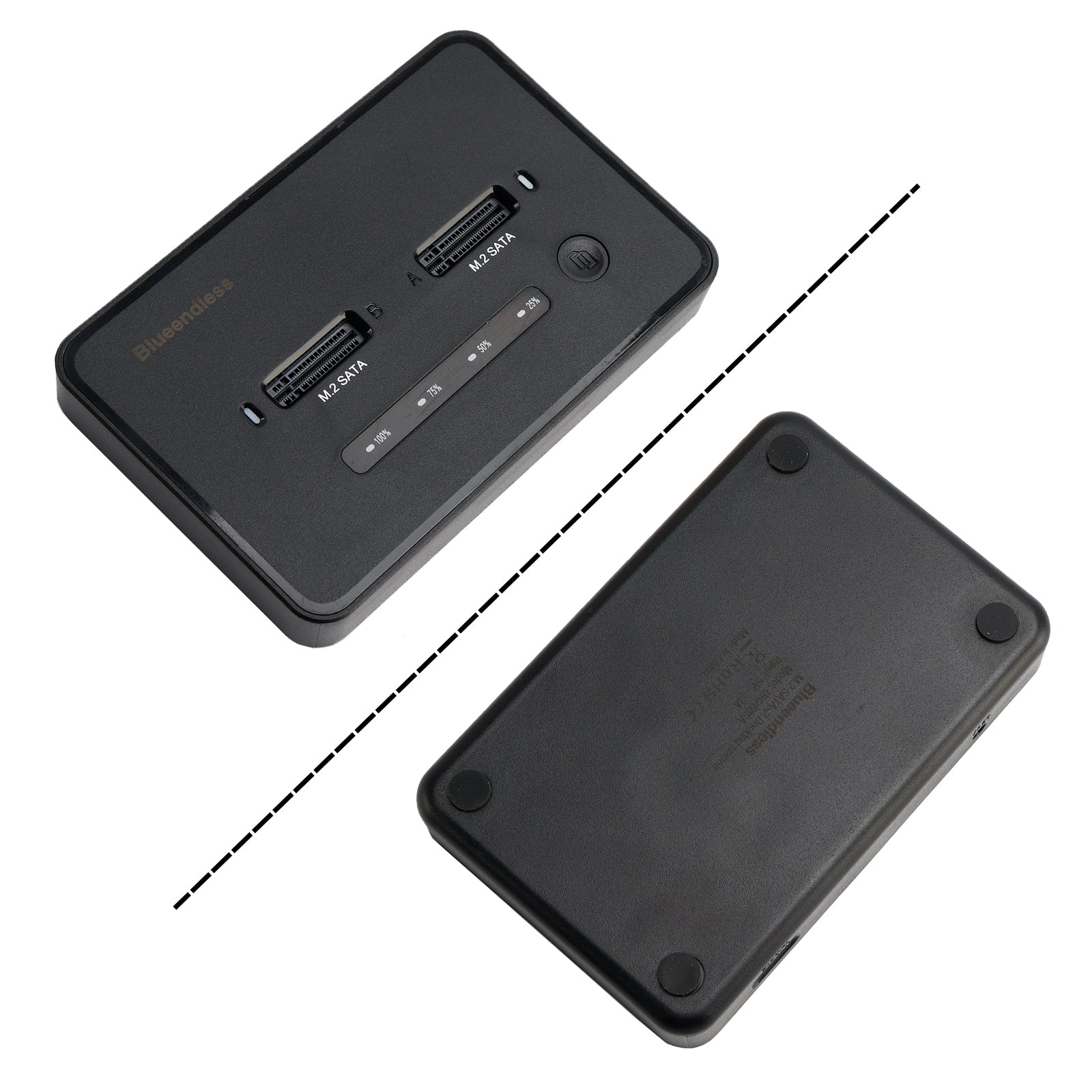 SATA Docking Station Duplicator SSD M.2 SATA+SATA Solid State Drive Enclosure