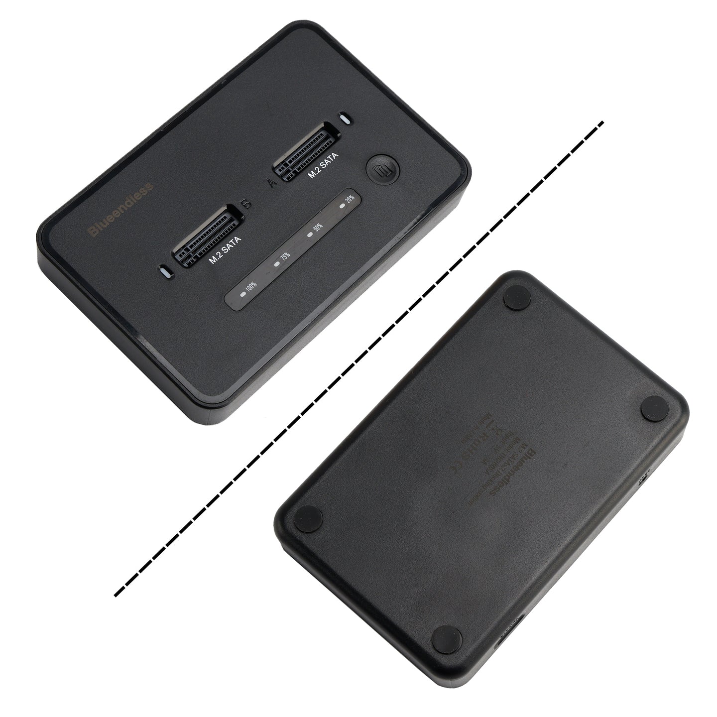 SATA Docking Station Duplicator SSD M.2 SATA+SATA Solid State Drive Enclosure