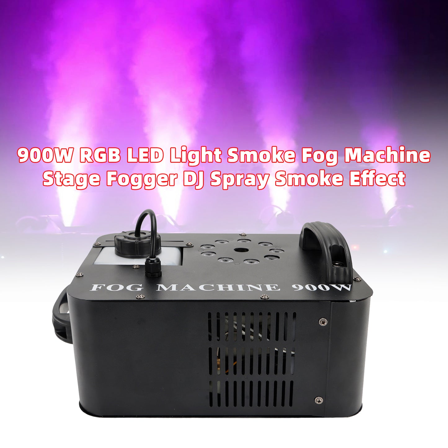 900W RGB LED Light Smoke Fog Machine Stage Fogger DJ Spray Smoke Effect