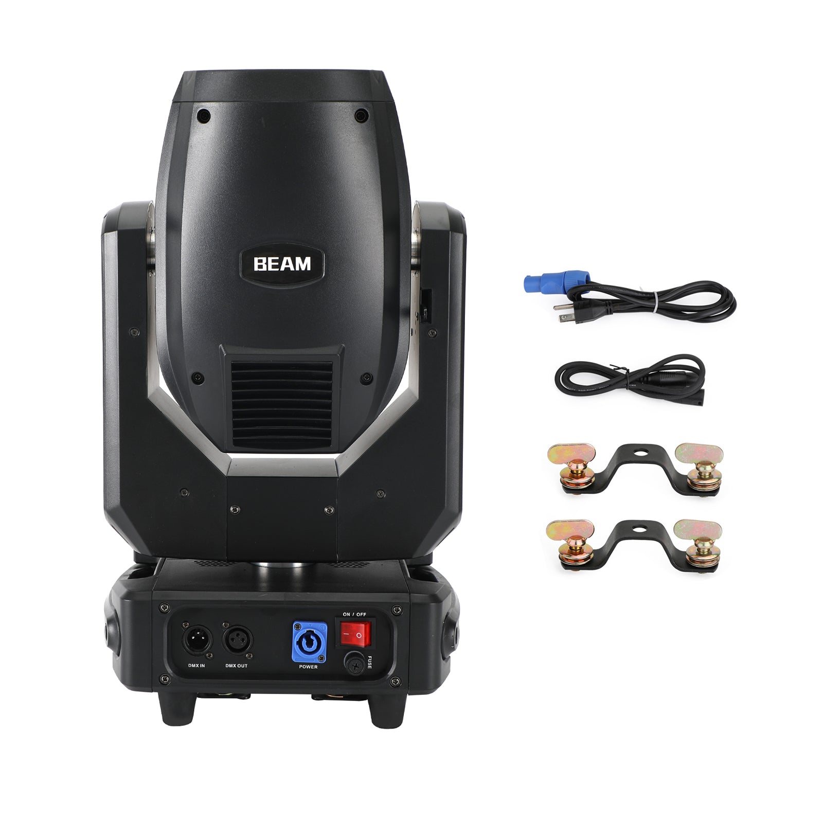 250W 8R Moving Head Stage Light – RGBW 3-in-1 Beam Spot Wash with Double Prism & Gobo for DJ Disco Party