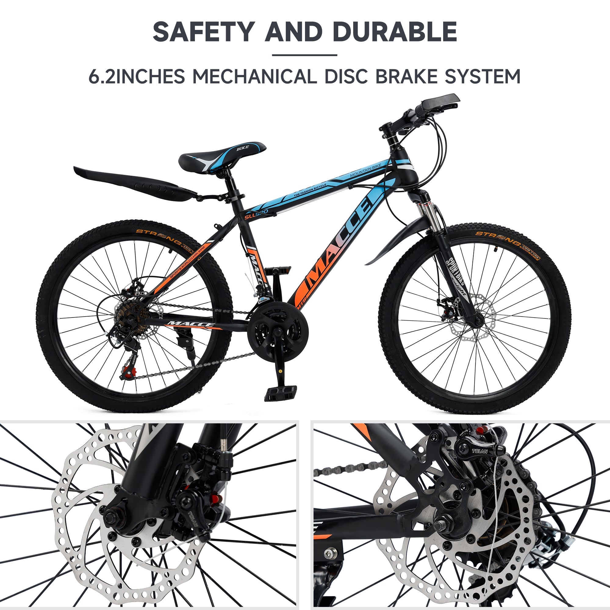 24 inch 24 Speed MTB Adult Mountain Bicycle w/ Fender (Copy)