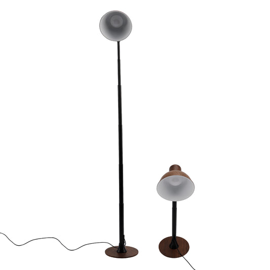 For Living Room/Office-Black Adjustable LED Floor & Table Lamp Dimmable 3 Colors