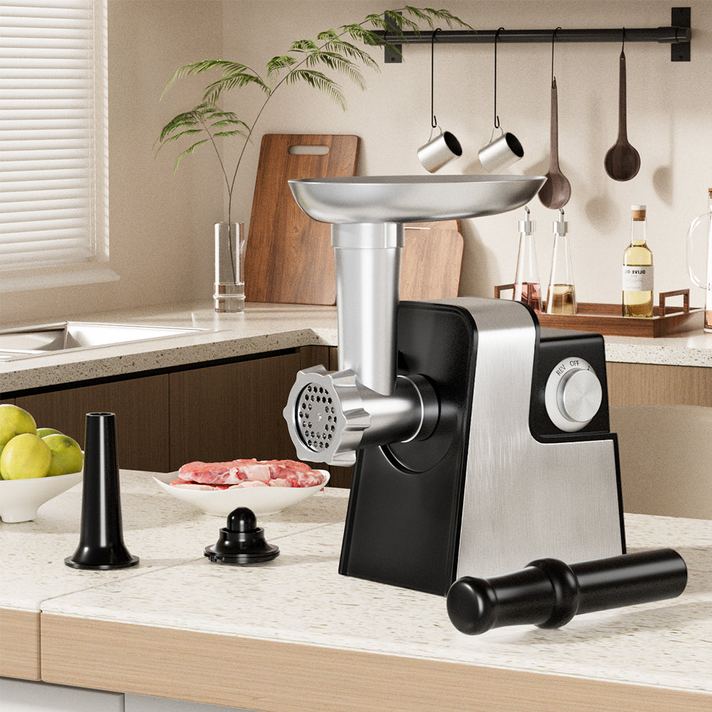 5-in-1 Electric Meat Grinder 600W – Meat Grinder with Sausage Stuffer, Kubbe Kit & Vegetable Slicer