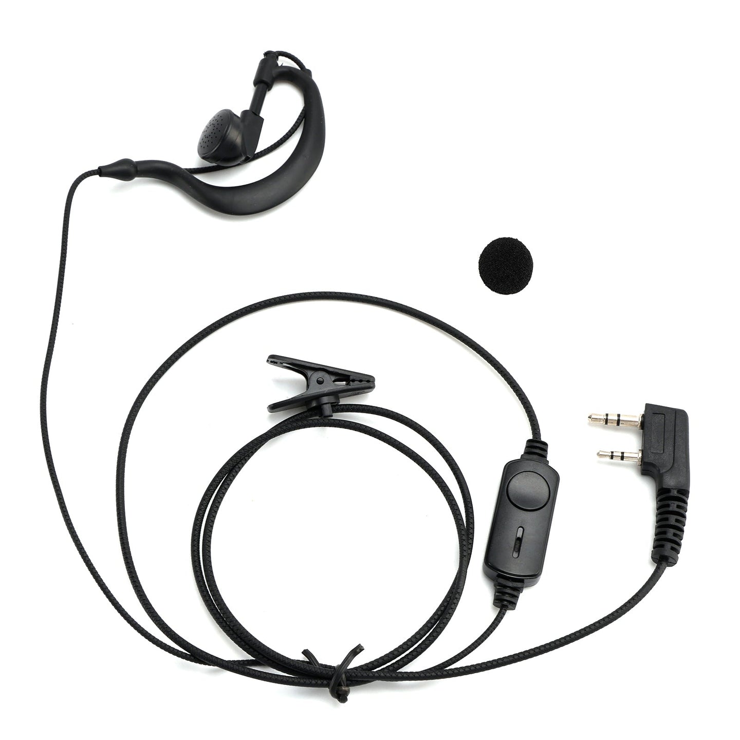 K-031 Pressure Wire Earhook Headset For TK-208 TH-D7 RPU416A KG-UVD1 TG-K4AT