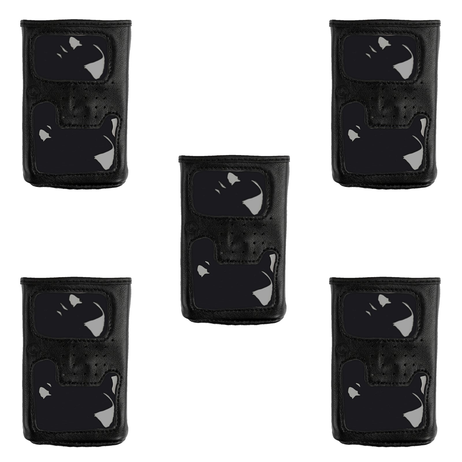 5Pcs Soft Leather Case For YAESU VX-6R VX-7R VX-7E Two-Way Radio Walkie Talkie