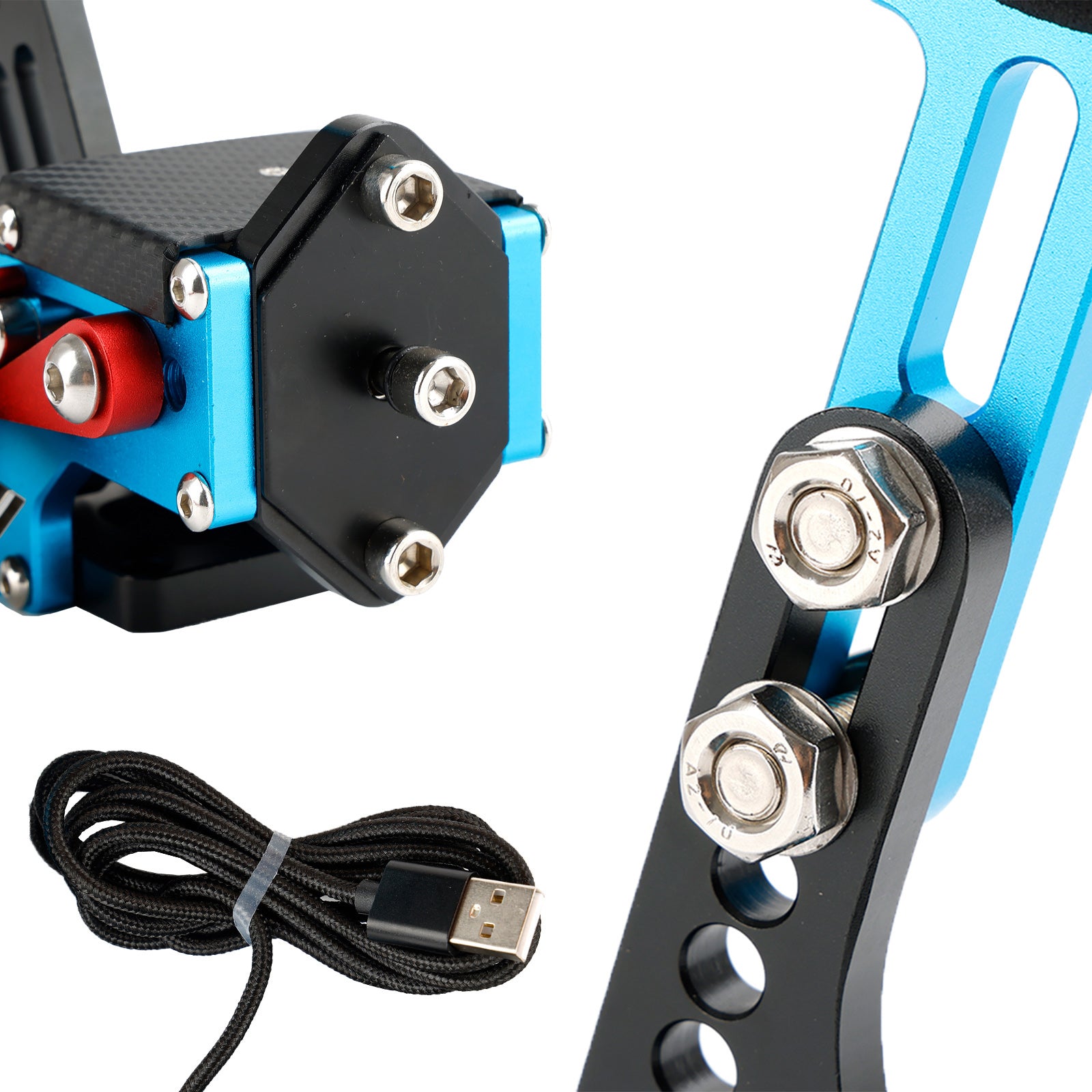 USB Handbrake with L Clip and 7+R H Shifter for Logitech G25 G27 G29 Racing Game