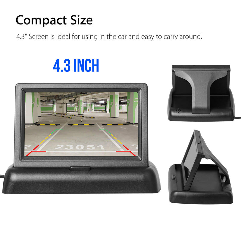 Reverse Car Camera + 4.3" TFT LCD Car Monitor Kit Vehicle Security System