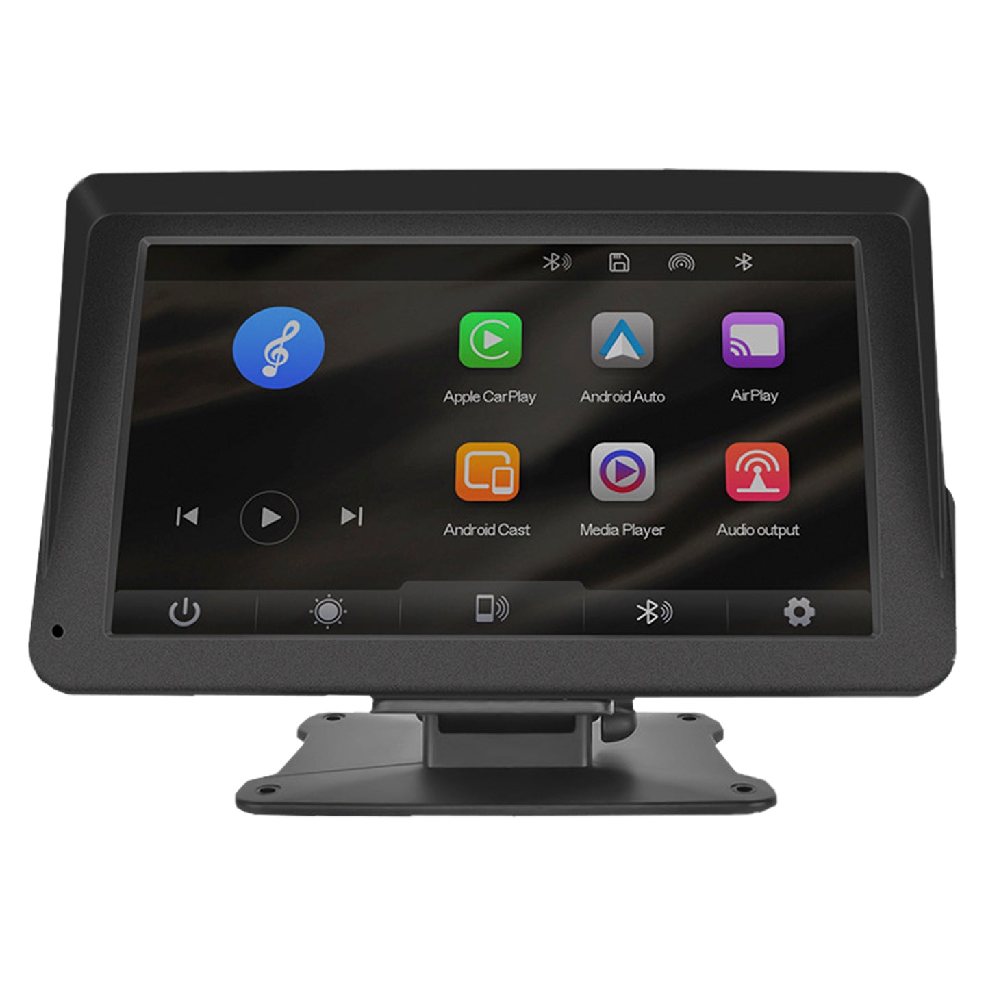 7-inch Car Display Screen Apple CarPlay Android Auto Apple AirPlay 12 LED Camera