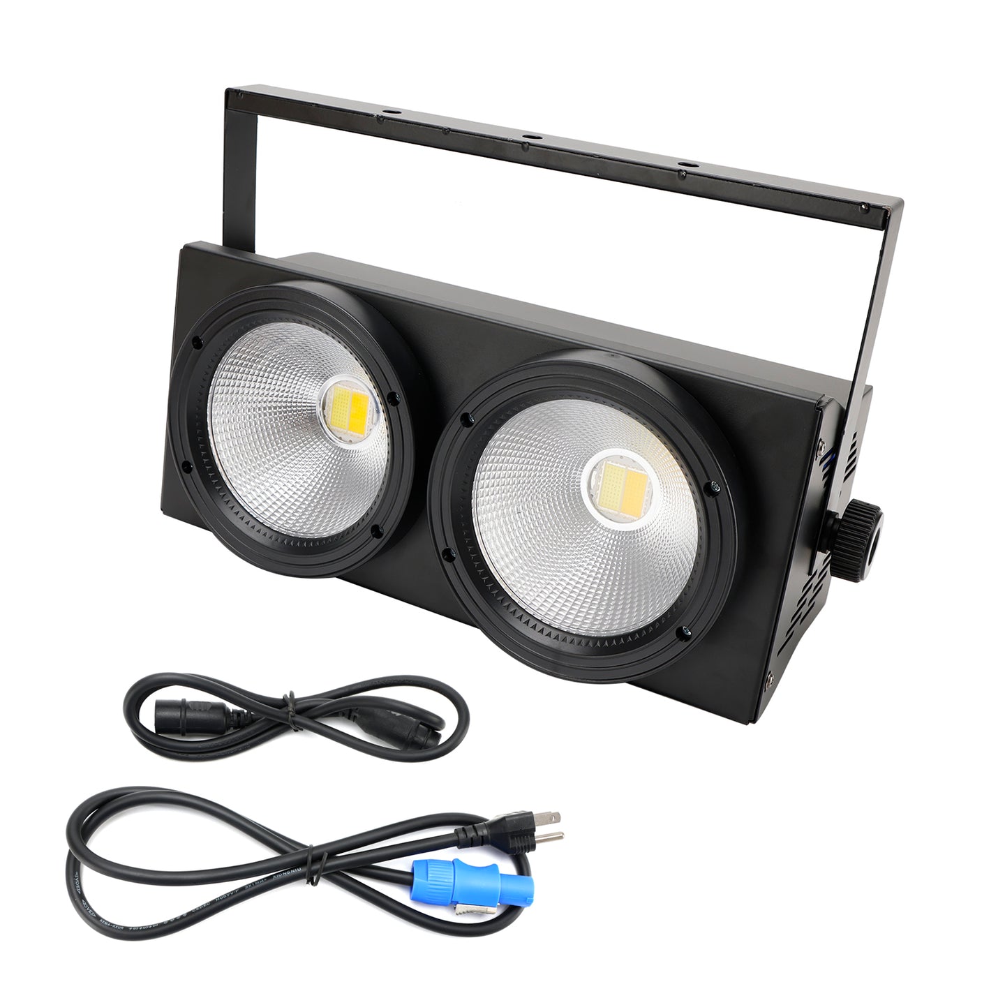 200W COB LED Par Light DMX Stage Lighting Warm Cool White Audience Blinder for DJ Disco Party Event Show