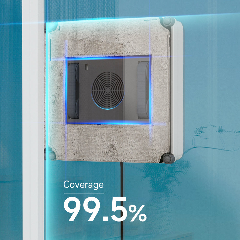 Smart Window Cleaning Robot with Auto Route Planning - for Home Window Glass Wiping