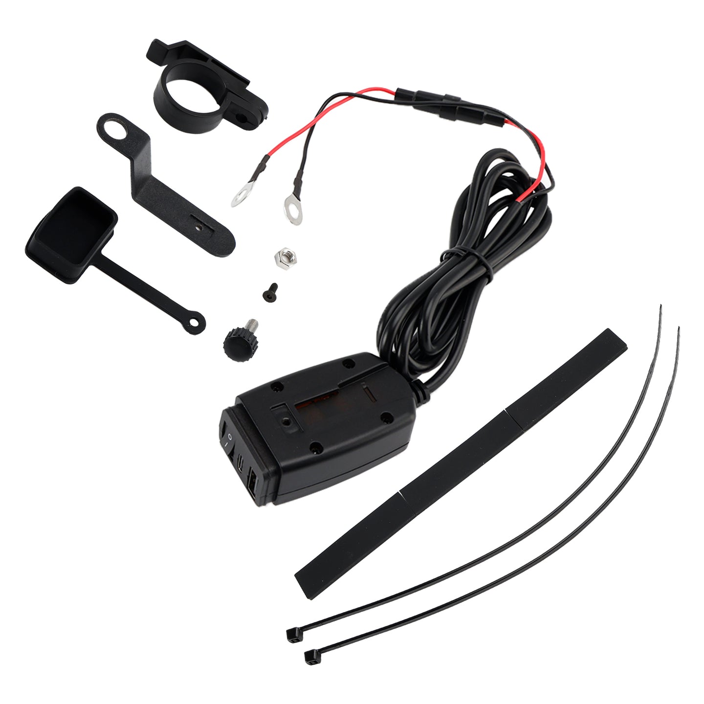 Motorcycle USB Super Fast Charging Handlebar Holder PD+QC3.0 Tpye-C Mobile Phone