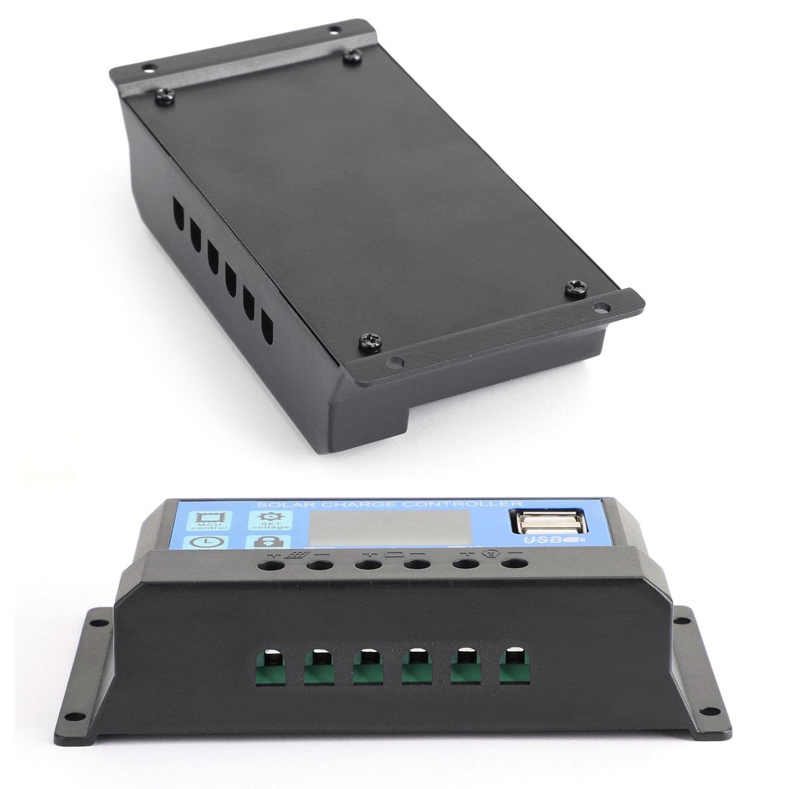 12V/24V Battery Regulator Solar Panel Charge Dual USB LCD 60A Controller PWM