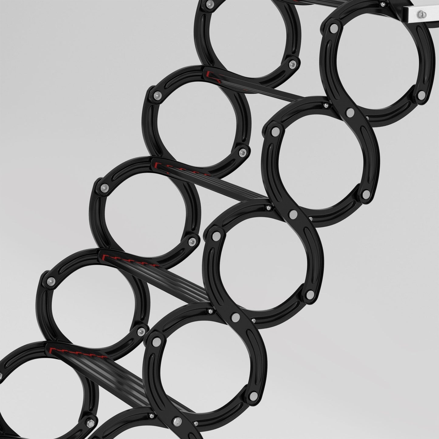 11 Steps 3m Electirc Attic Ladder Aluminum Folding With Remote Loft 31.5*35.4inch