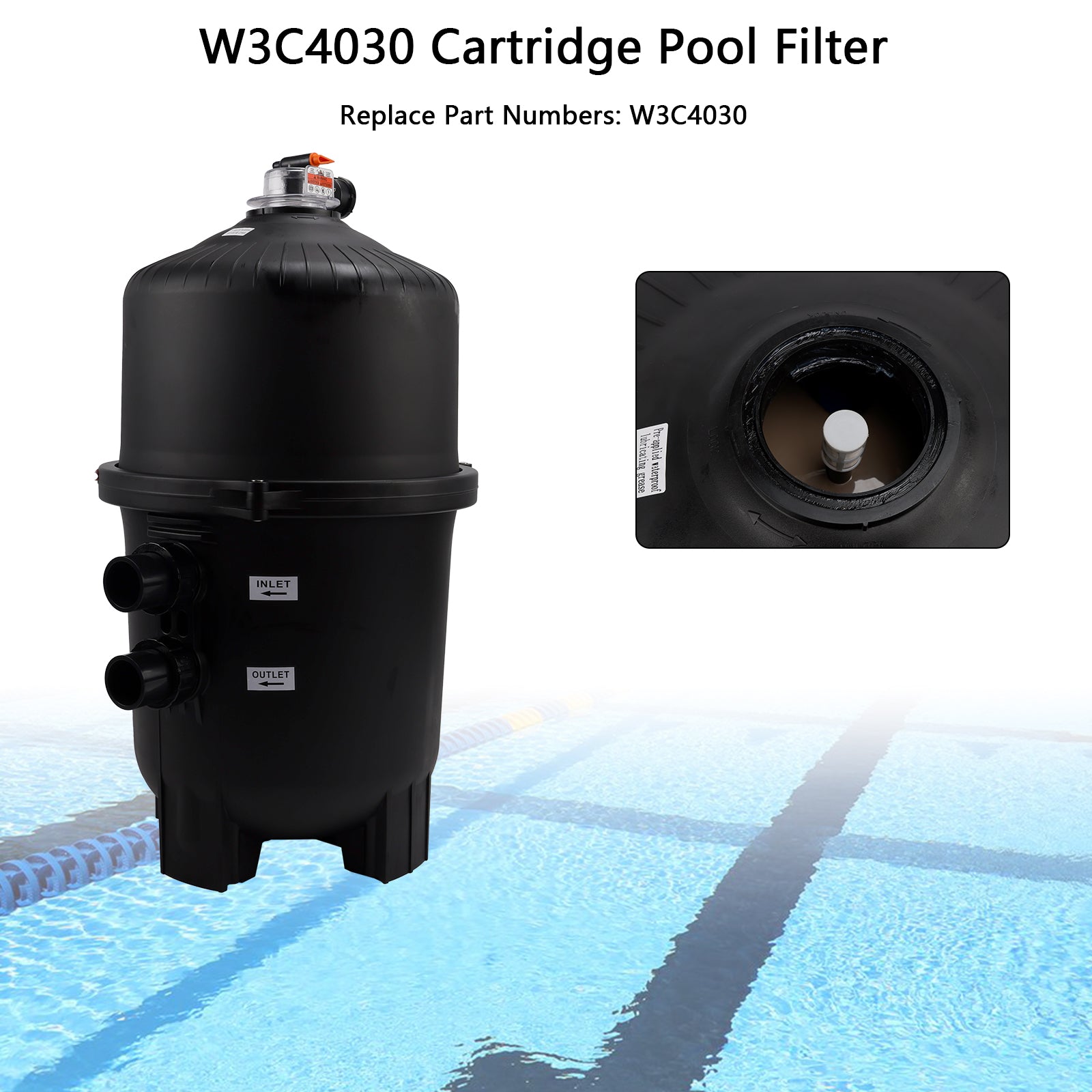 425 Square Foot Replace for Hayward SwimClear W3C4030 Cartridge Pool Filter