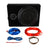 8 Inch 600W Slim Under-Seat Car Subwoofer with Built-in Amplifier & Tweeter, Full Range Powered Speaker Box