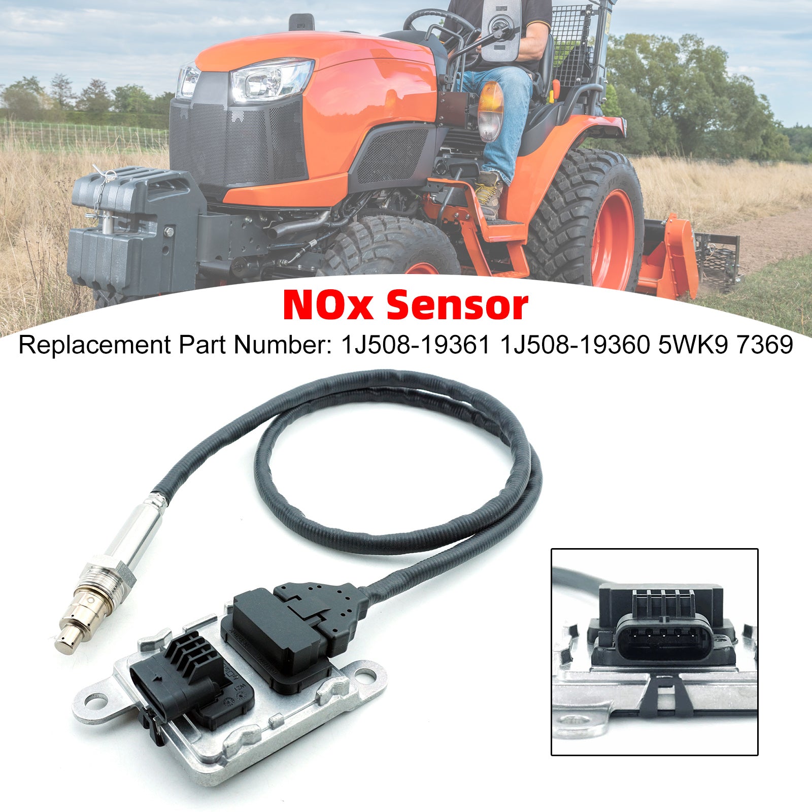 Nitrogen Oxide Sensor NOX Sensor 1J508-19361 5WK9 7369 For Kubota Various