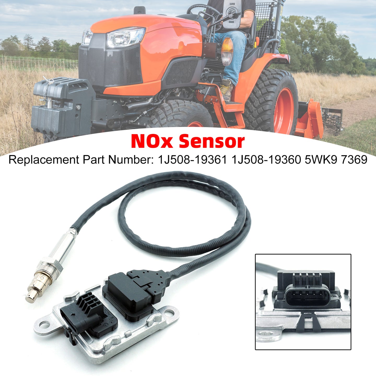Nitrogen Oxide Sensor NOX Sensor 1J508-19361 5WK9 7369 For Kubota Various
