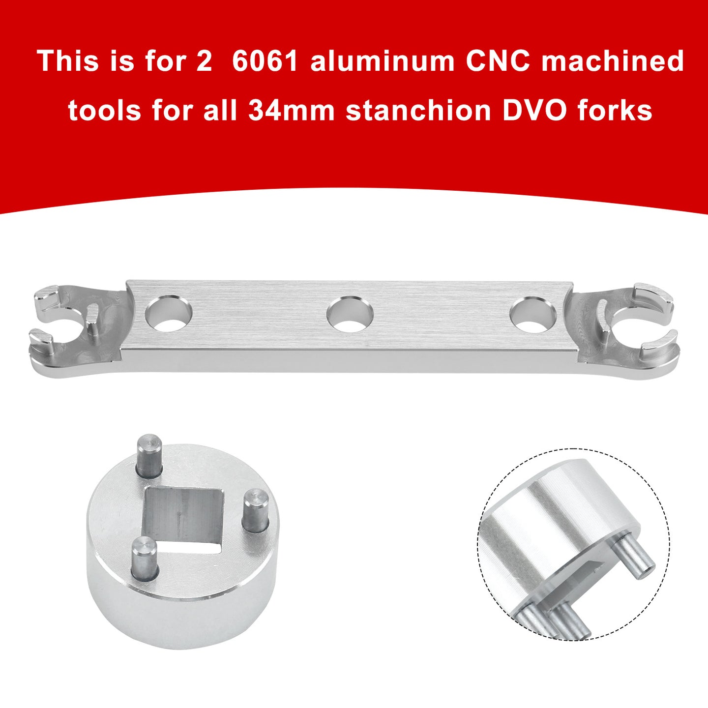 Lower Cap Removal Wrench. Tool for Rebuild of Saphire/Onyx/Diamond fork/DVO Fork