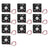 10PCS DC Brushless Cooling PC Computer Fan 12V 8025s 80x80x25mm 0.2A 2 Pin Wire