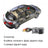 Rear View Backup Camera for Toyota Land Cruiser 70, 100 & 200 Series, 170° CCD Waterproof Reverse Cam