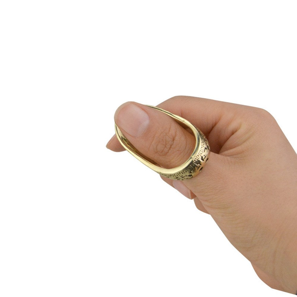 Archery 23mm Copper Thumb Ring Finger Guard Protector Gear Bow Hunting
