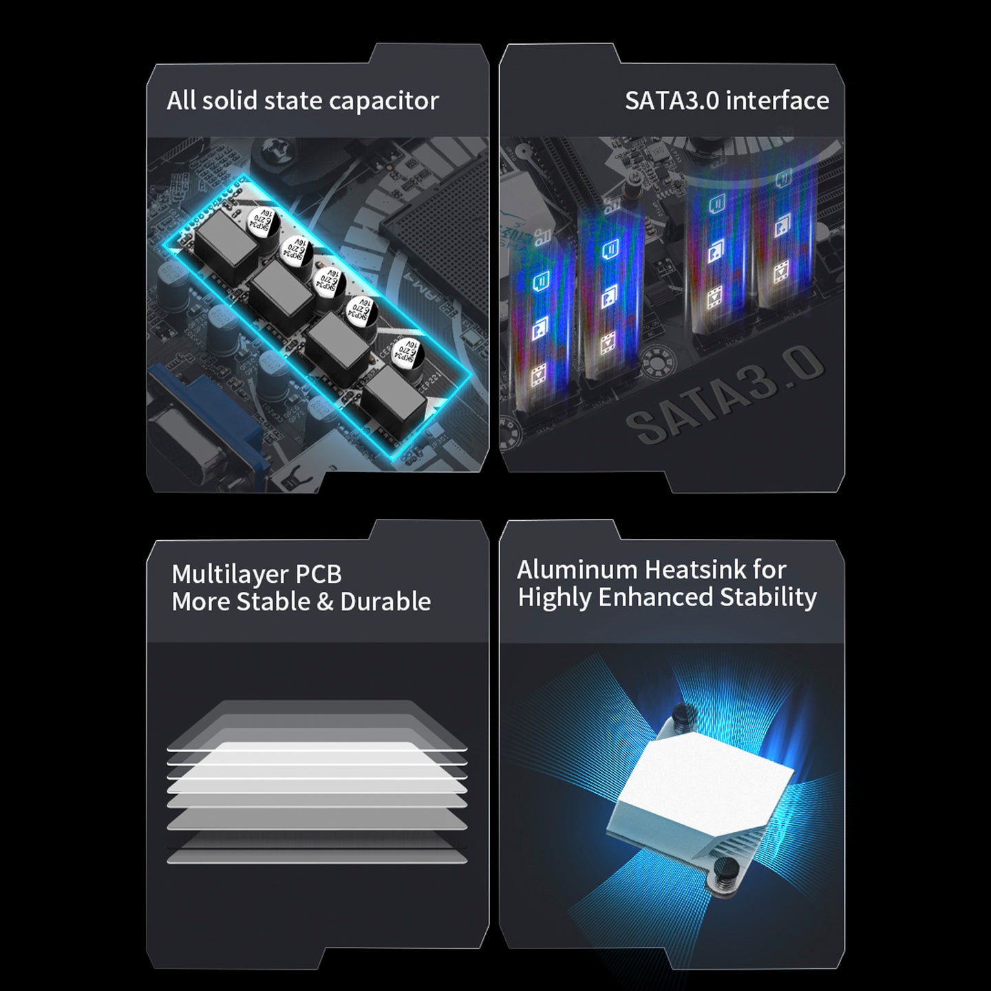 B350M-K Computer Motherboard AMD Socket AM4 CPU WIFI NVME Gigabit Network Card