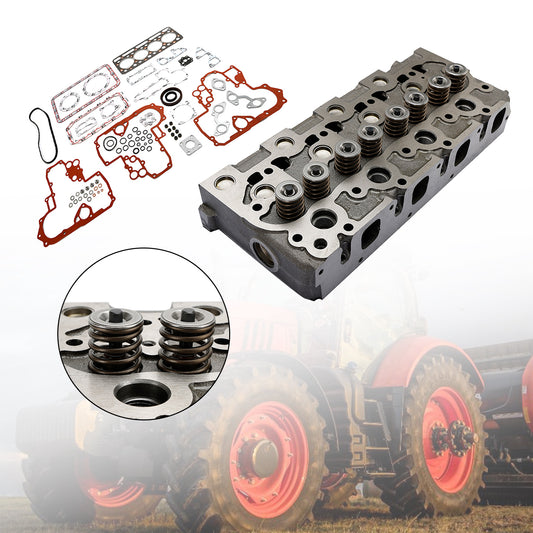 Complete Cylinder Head with Gasket Kit for Kubota V1702 V1702B Engine Bobcat 733 743 Loader