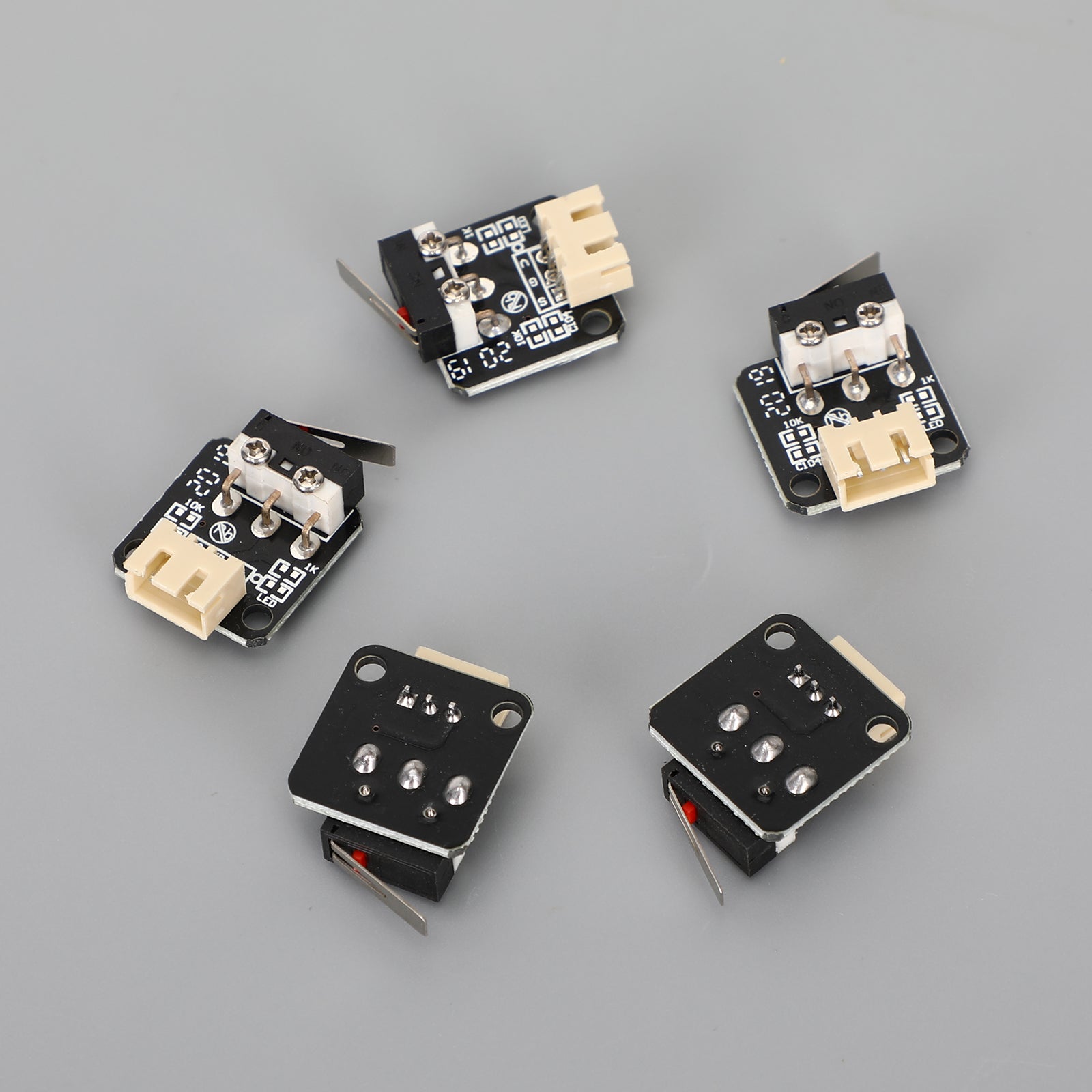 5-Pack Limit Switch End Stop for Creality Ender 3, Ender 3 Pro/V2, CR-10 & Ender 5, 3-Pin Mechanical