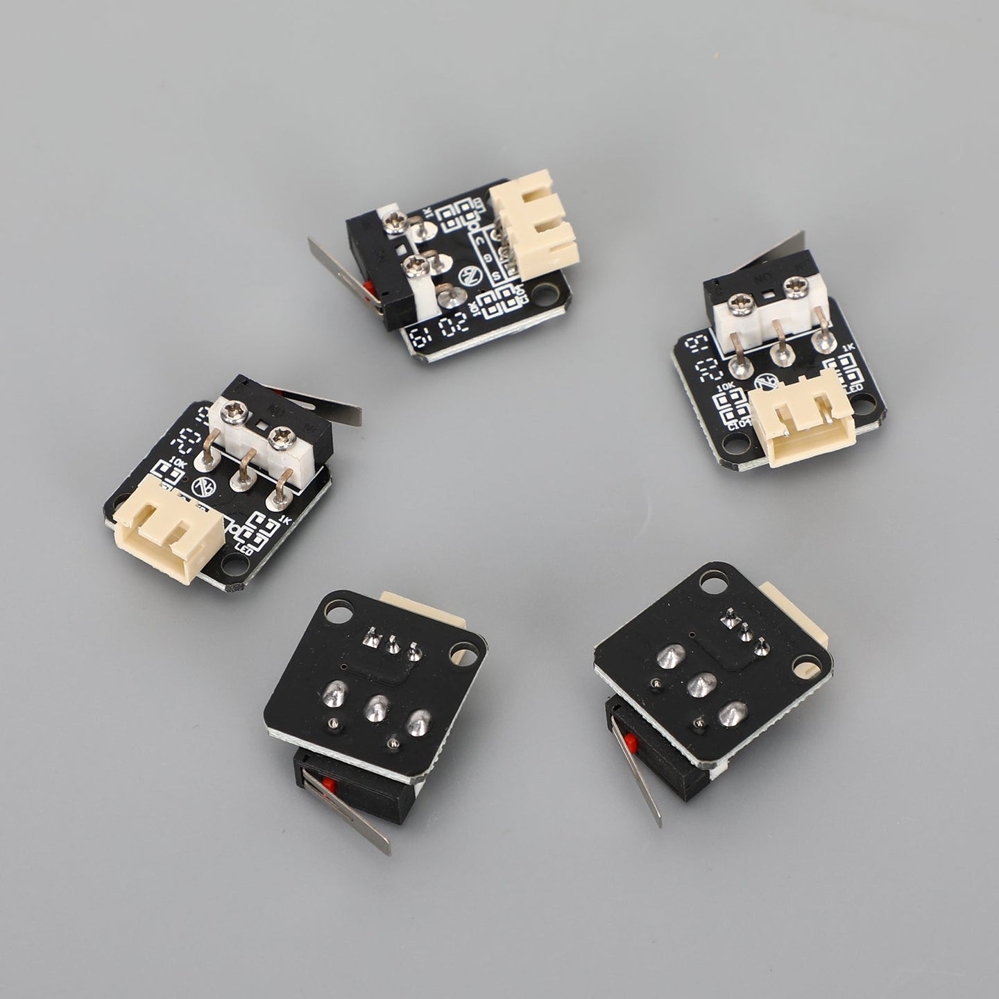 5pcs 3D Printer Limit Switch End Stop – Replacement Parts for Creality Ender 3 / CR-10, 3-Pin Connector