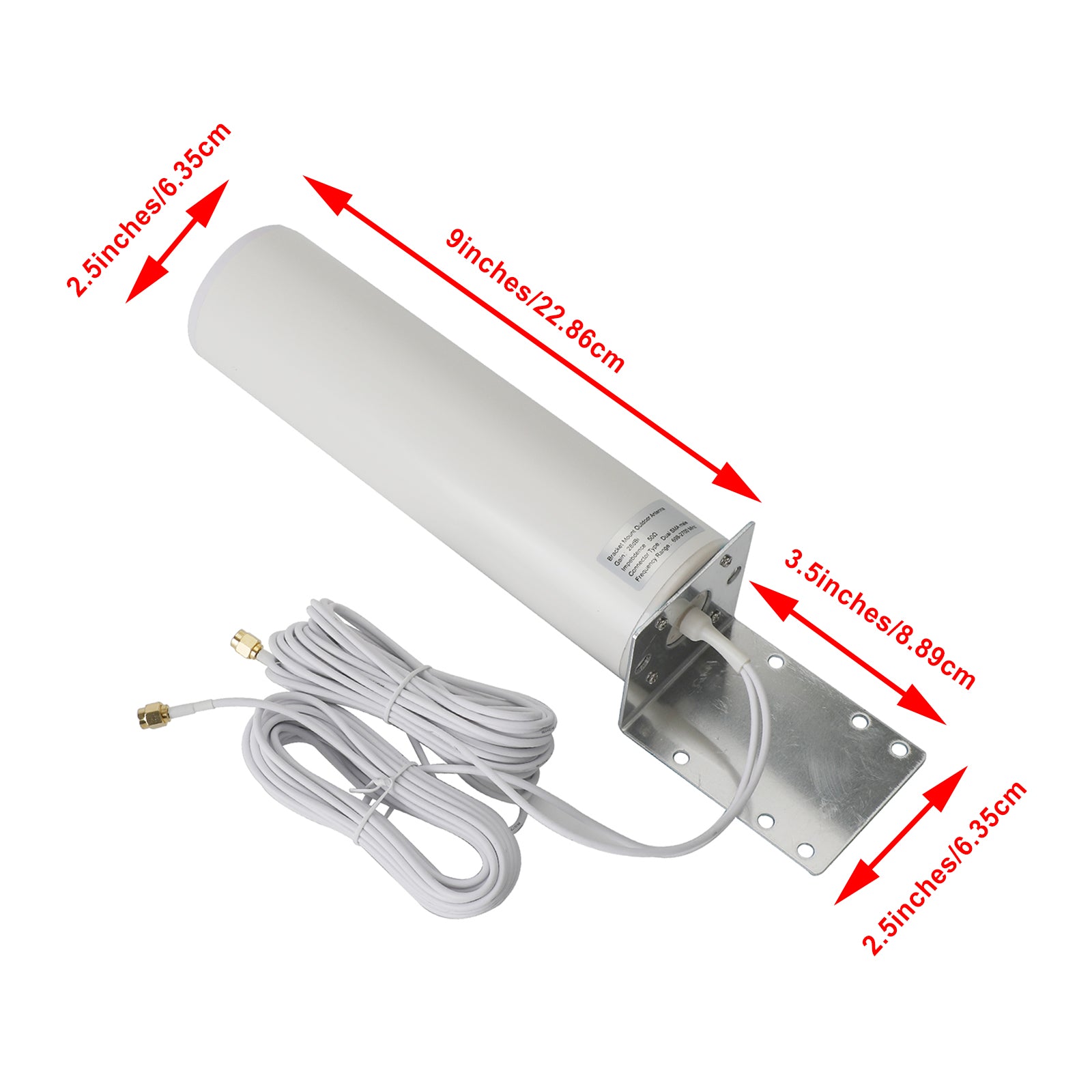 High Gain External 3G 4G LTE SMA Antenna for MOFI 4500 Cellular 4G SMA Connector