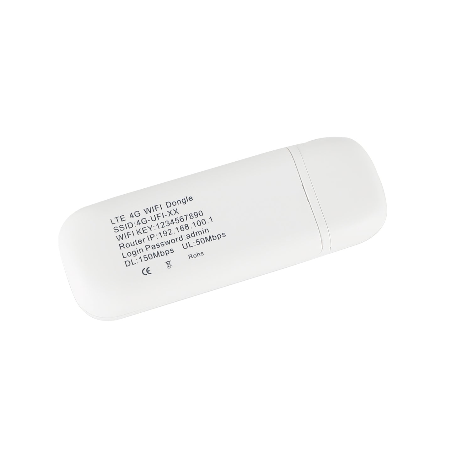 4G LTE Wireless Router WiFi Mobile Broadband Modem USB Dongle Unlocked White