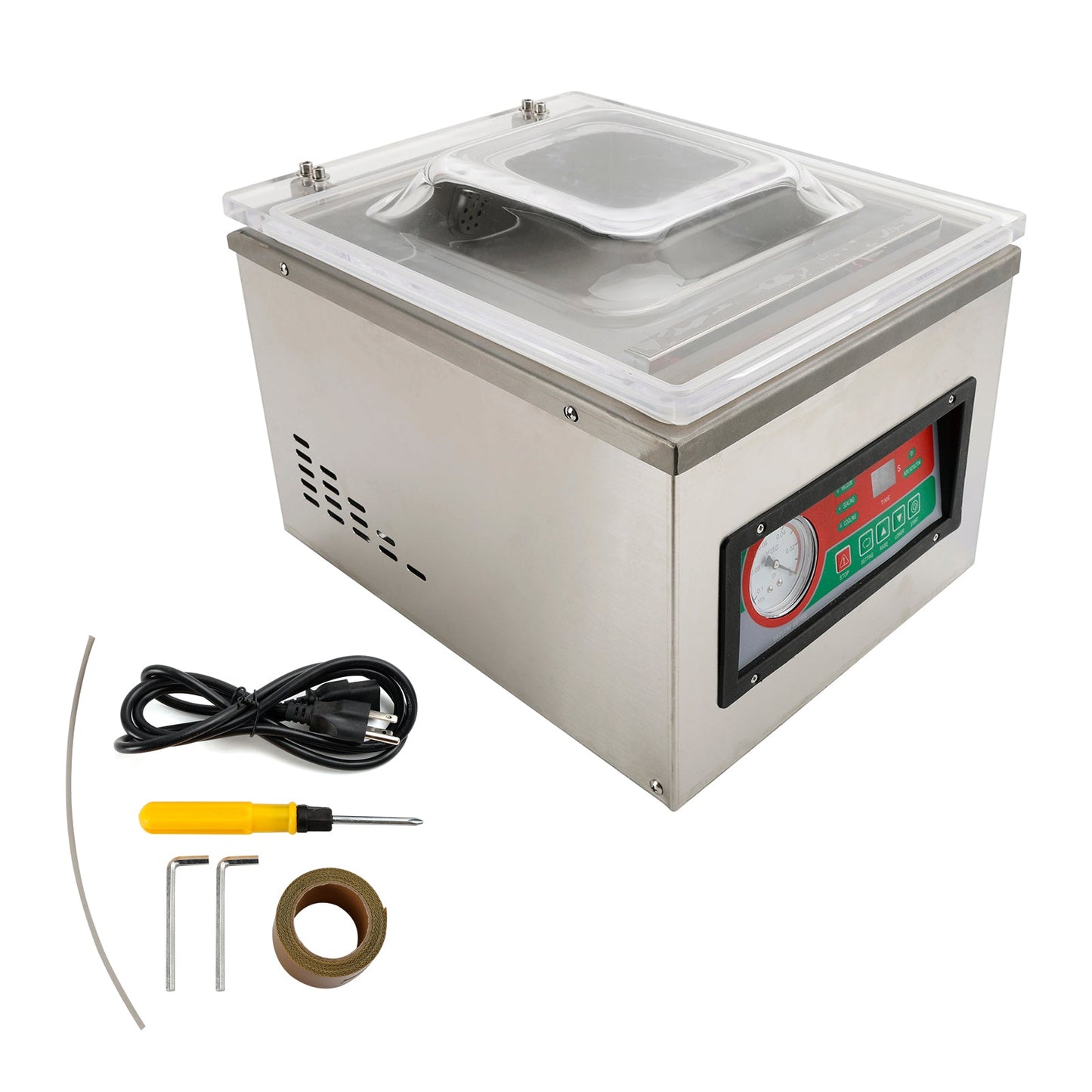 DZ-260C Commercial Vacuum Food Packaging Machine 120W Chamber Digital Sealer (Copy)