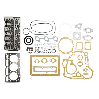 Complete Engine Cylinder Head with Full Gasket Kit for Kubota D1005 Engine