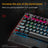 K1000 Mechanical Keyboard Wired 104-key Red Switches Customized Mute Keyboard