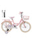 16" Child Bicycle Girls Bike with auxiliary wheels & Rack & Basket Pink
