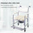 3-in-1 Shower Toilet Wheelchair ¨C Adjustable Commode Chair for Elderly or Patients
