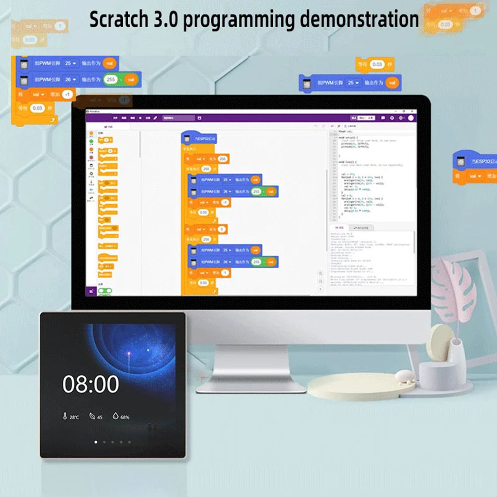 ESP32-S3 Development Board 4-inch IPS Touch Screen LVGL 86 Box Switch Control