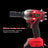 21V Cordless Impact Wrench 1/2" Brushless - High Power Ratchet Gun with Battery Kit