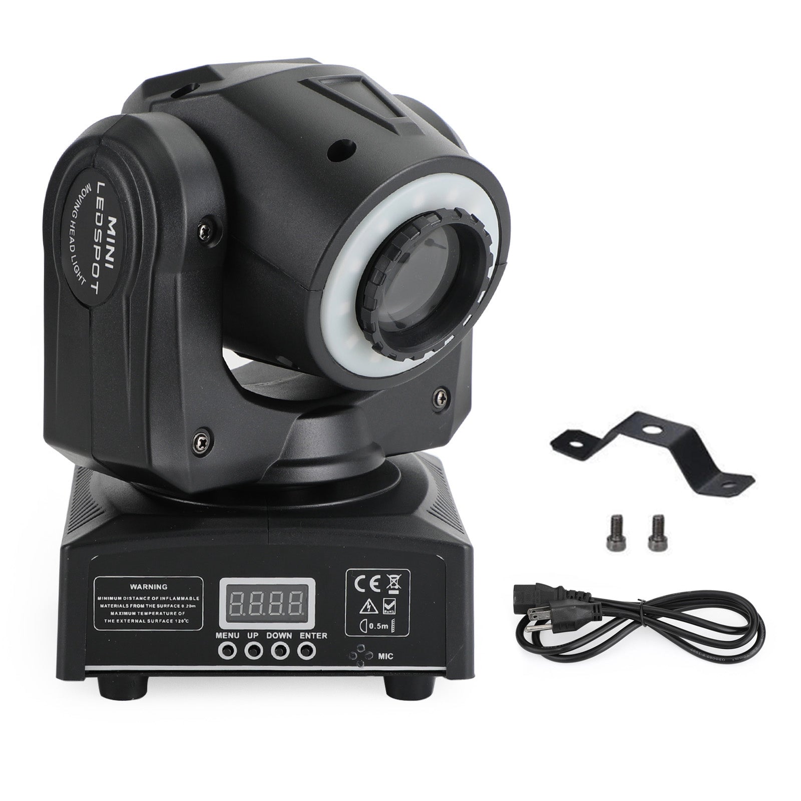100W LED Moving Head Spot Light with Gobo & Color Wheels (7+7), DMX 10/12CH for DJ Stage Lighting