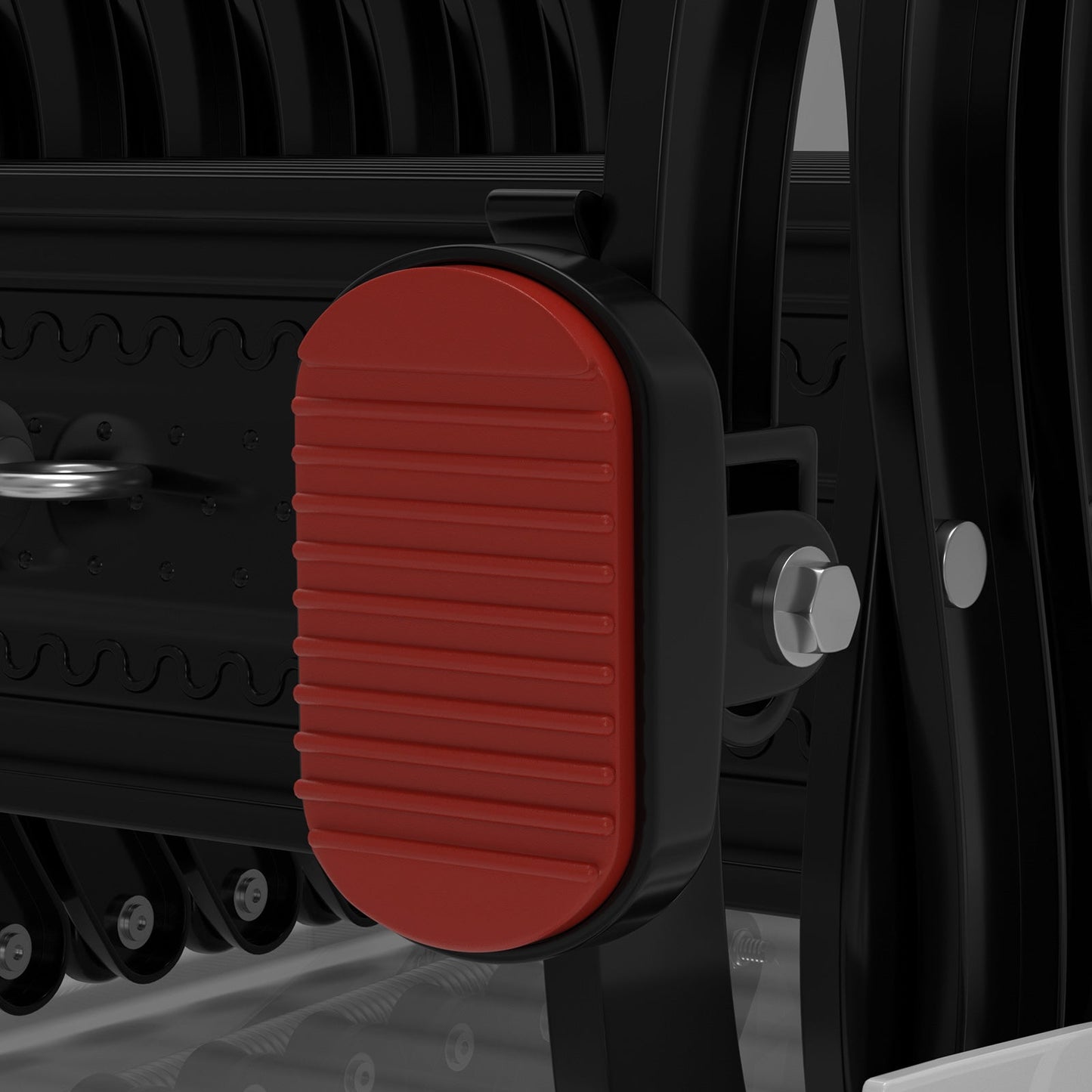 12-Step Folding Attic Ladder for 39.4" x 27.6" Opening, 660 lbs Capacity Wall-Mounted Pull-Down Loft Stairs, up to 9.84ft Floor Height (Black)