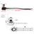 1pc Normally Open Momentary Self-resetting Push Button Reset Switch w/Wire Black