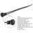 1Pcs Waterproof Momentary Reset ON/OFF Push Button Round Switch with Wire Black