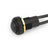 1Pcs Waterproof Momentary Reset ON/OFF Push Button Round Switch with Wire Black