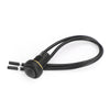 1Pcs Waterproof Momentary Reset ON/OFF Push Button Round Switch with Wire Black